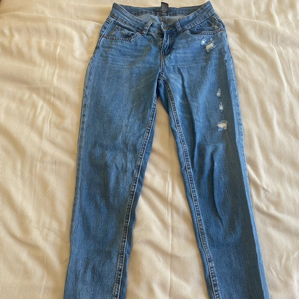 Sincerely Jules Light Blue Distressed Skinny Jeans